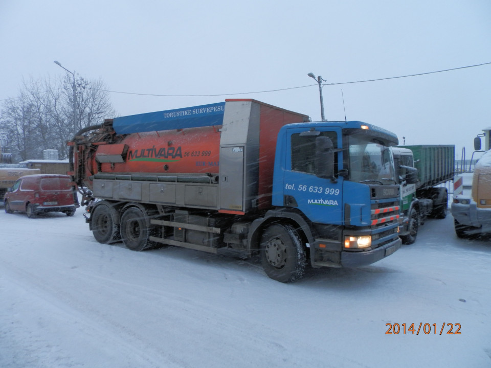 Survepesu – imuauto Scania P124